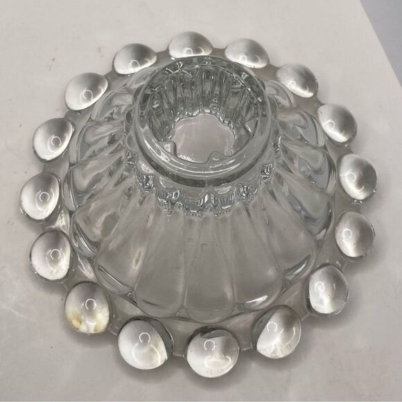 Vintage Anchor Hocking Berwick-Boopie-Clear Candle Holder (1) - Picture 1 of 5